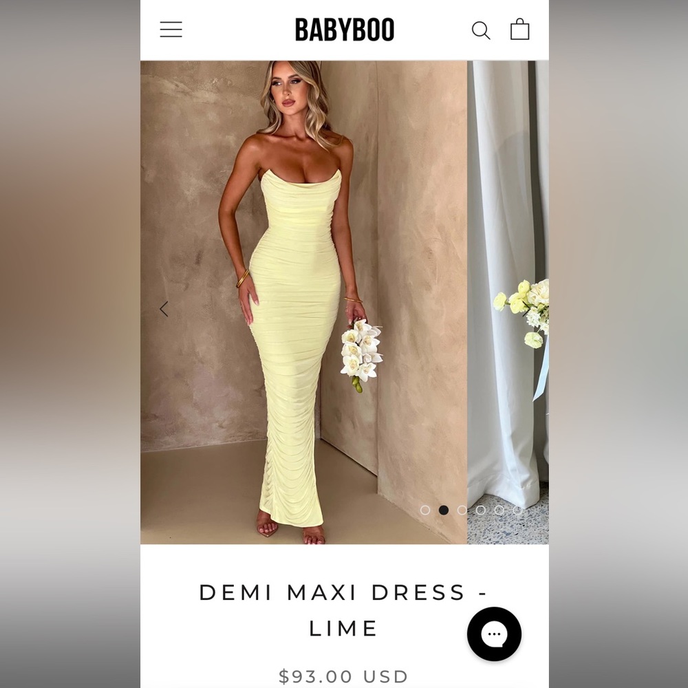 Demi Maxi Dress in Lime